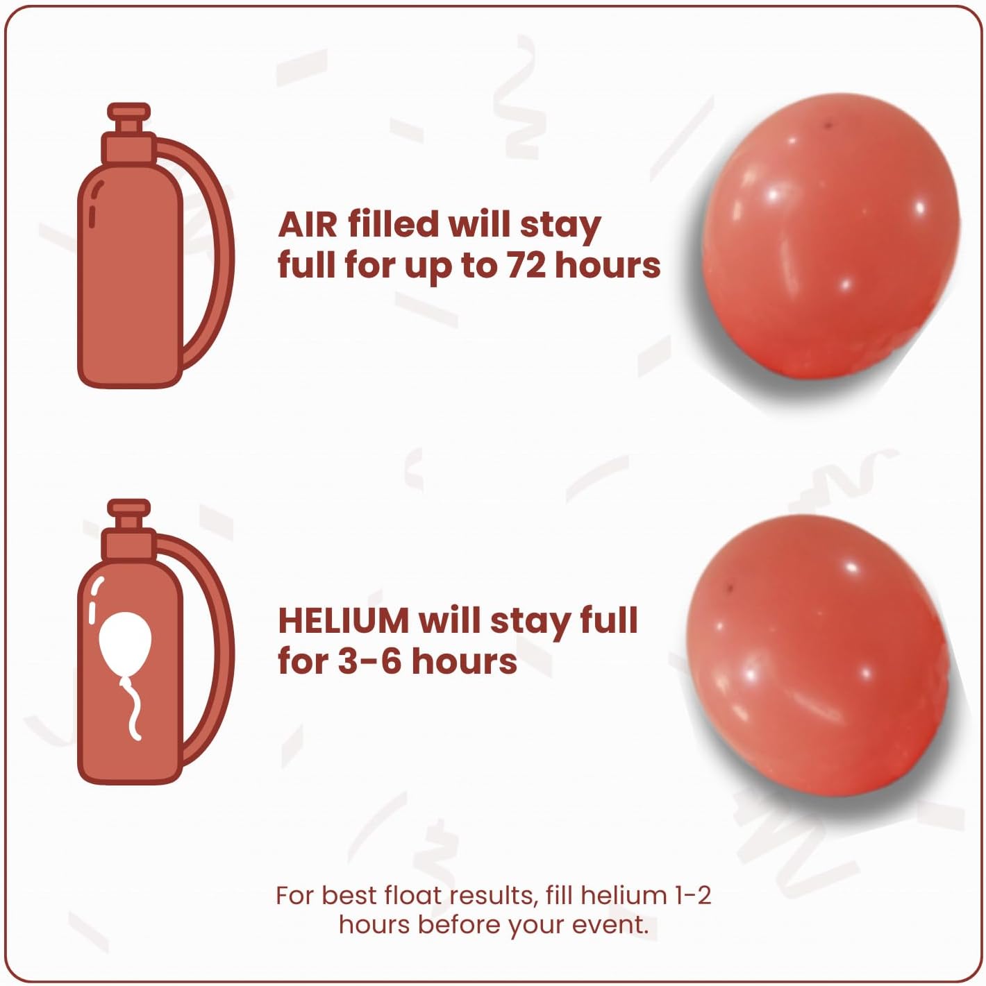 Retro Peach Latex Balloons