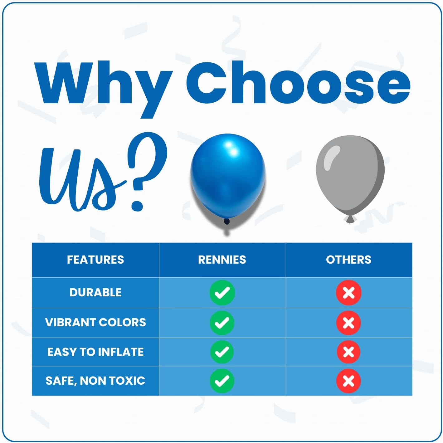 Pearl Blue Latex Balloons