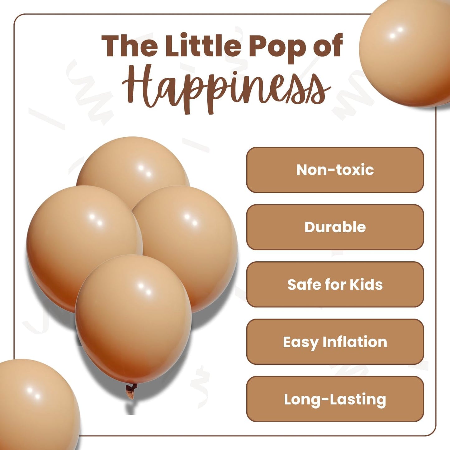 Retro Apricot Latex Balloons