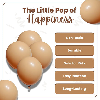 Retro Apricot Latex Balloons