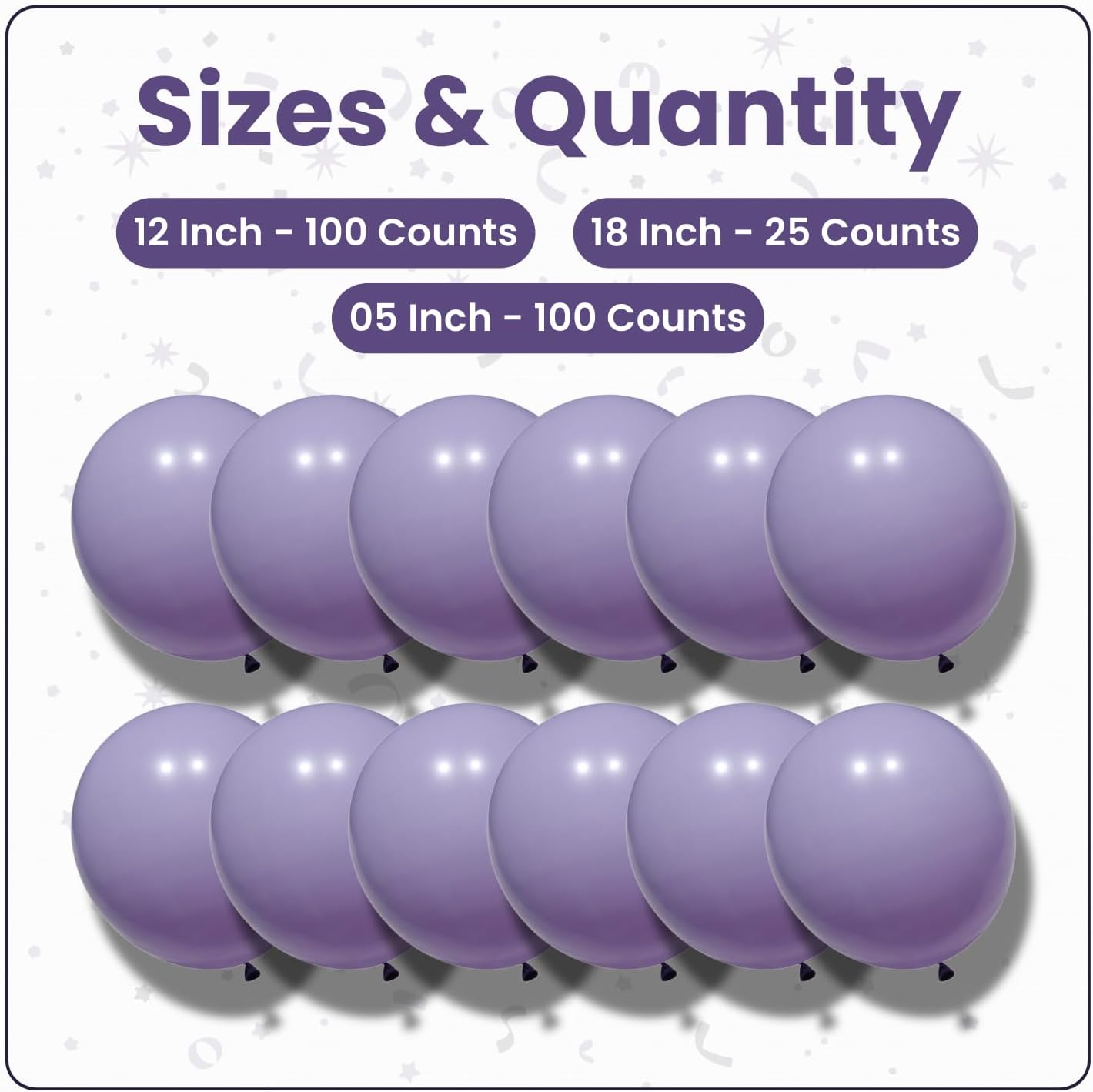 Macaron Purple Latex Balloons