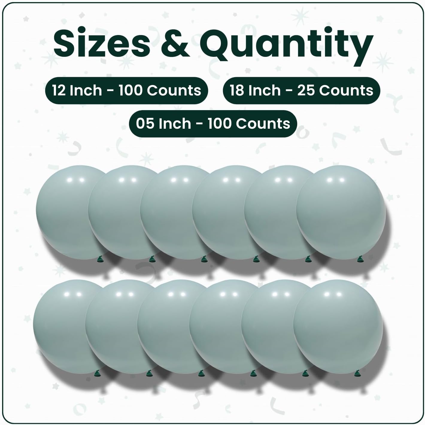 Macaron Tiffany Blue Latex Balloons