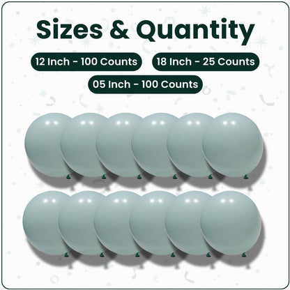 Macaron Tiffany Blue Latex Balloons