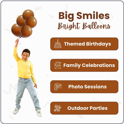 Retro Cocoa Latex Balloons