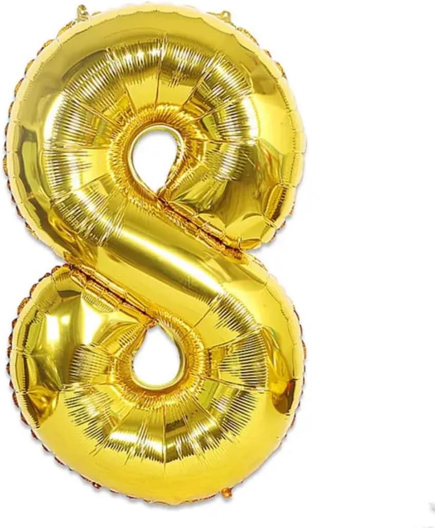 Gold Number Foil Balloon - 16in