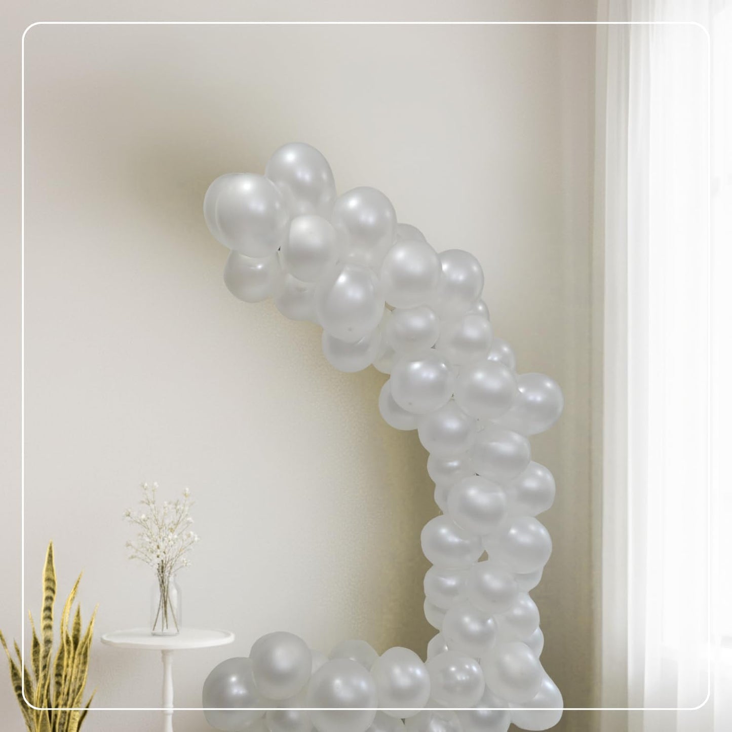 Pearl White Latex Balloons