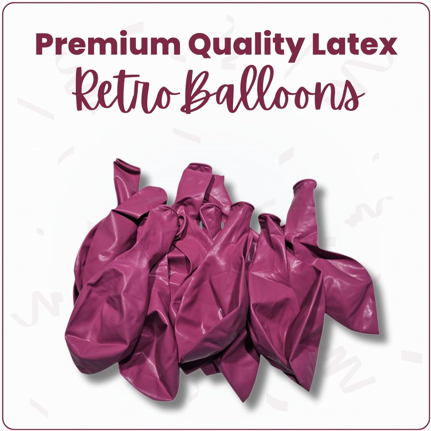 Retro Rose Latex Balloons