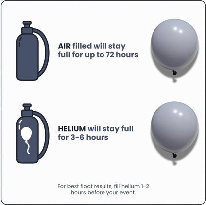 Macaron Gray Latex Balloons