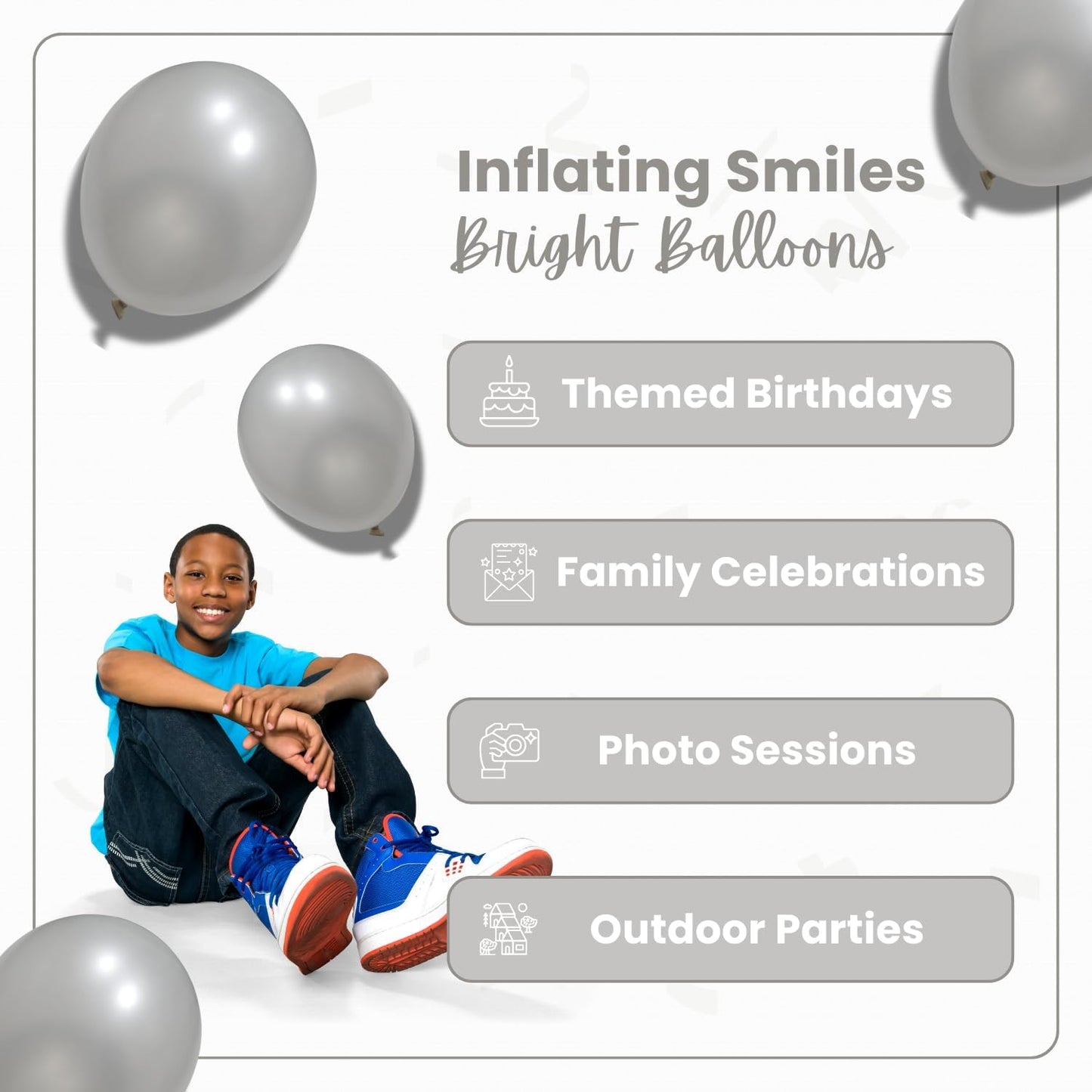 Pearl White Latex Balloons