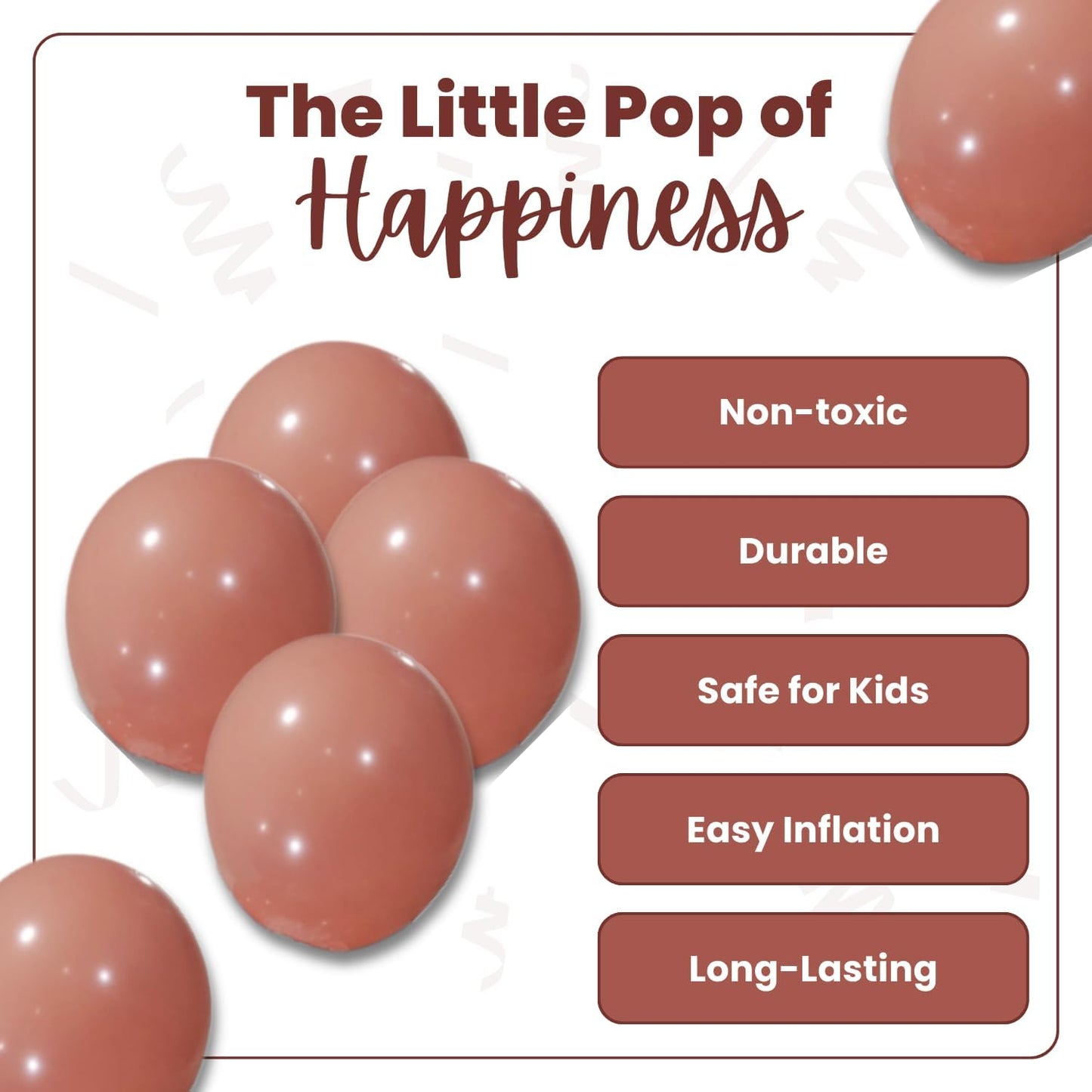 Retro Bean Paste Latex Balloons