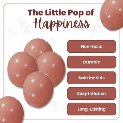 Retro Bean Paste Latex Balloons