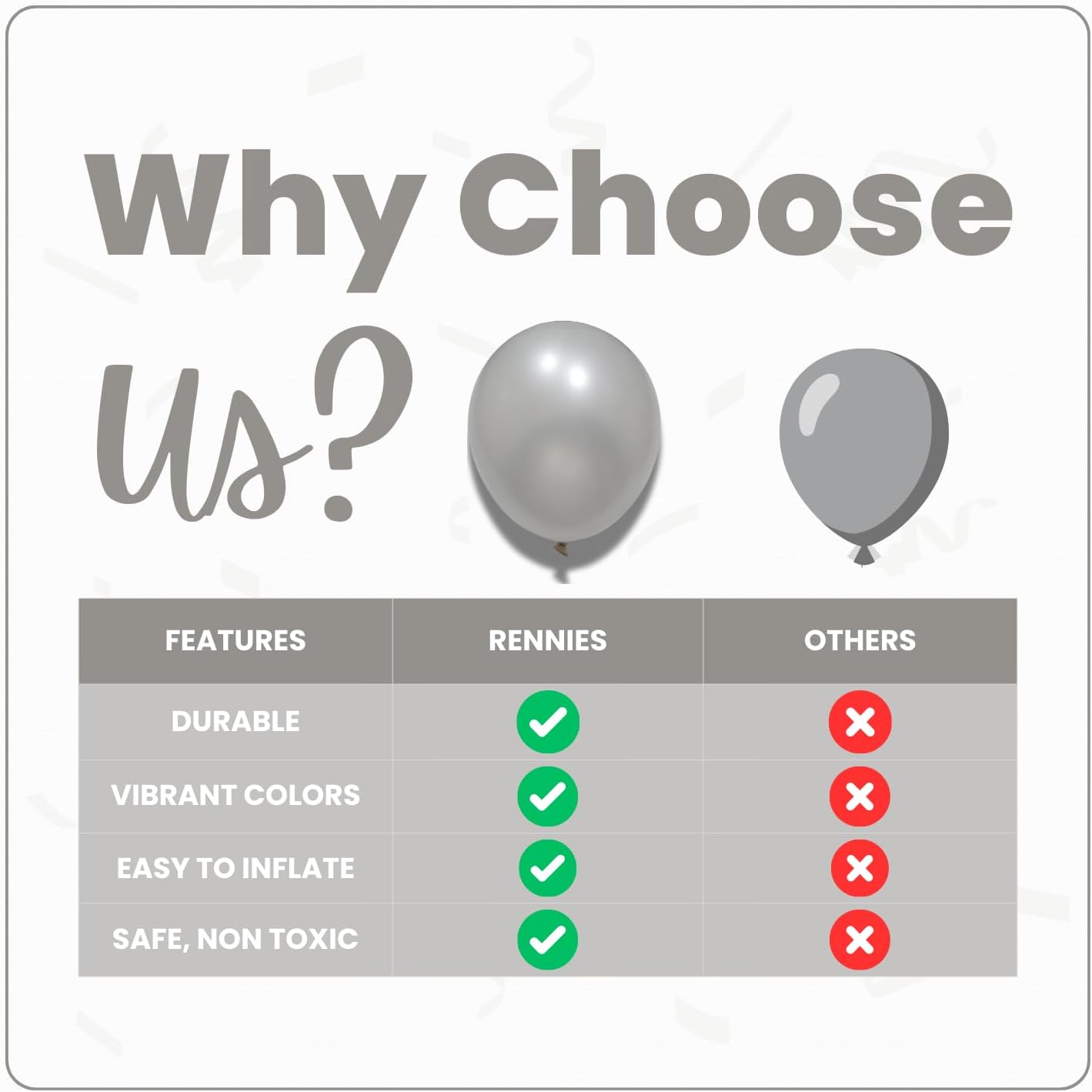 Pearl White Latex Balloons