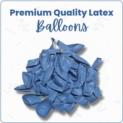 Macaron Blue Latex Balloons