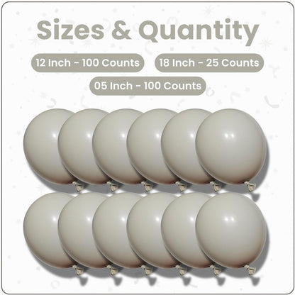 Retro Sand Latex Balloons