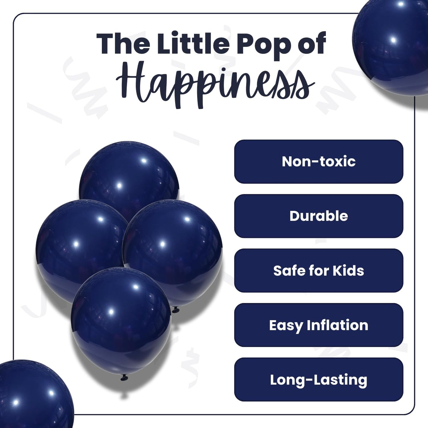 Retro Night Blue Latex Balloons