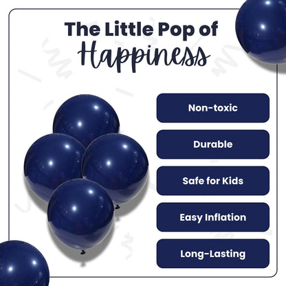 Retro Night Blue Latex Balloons