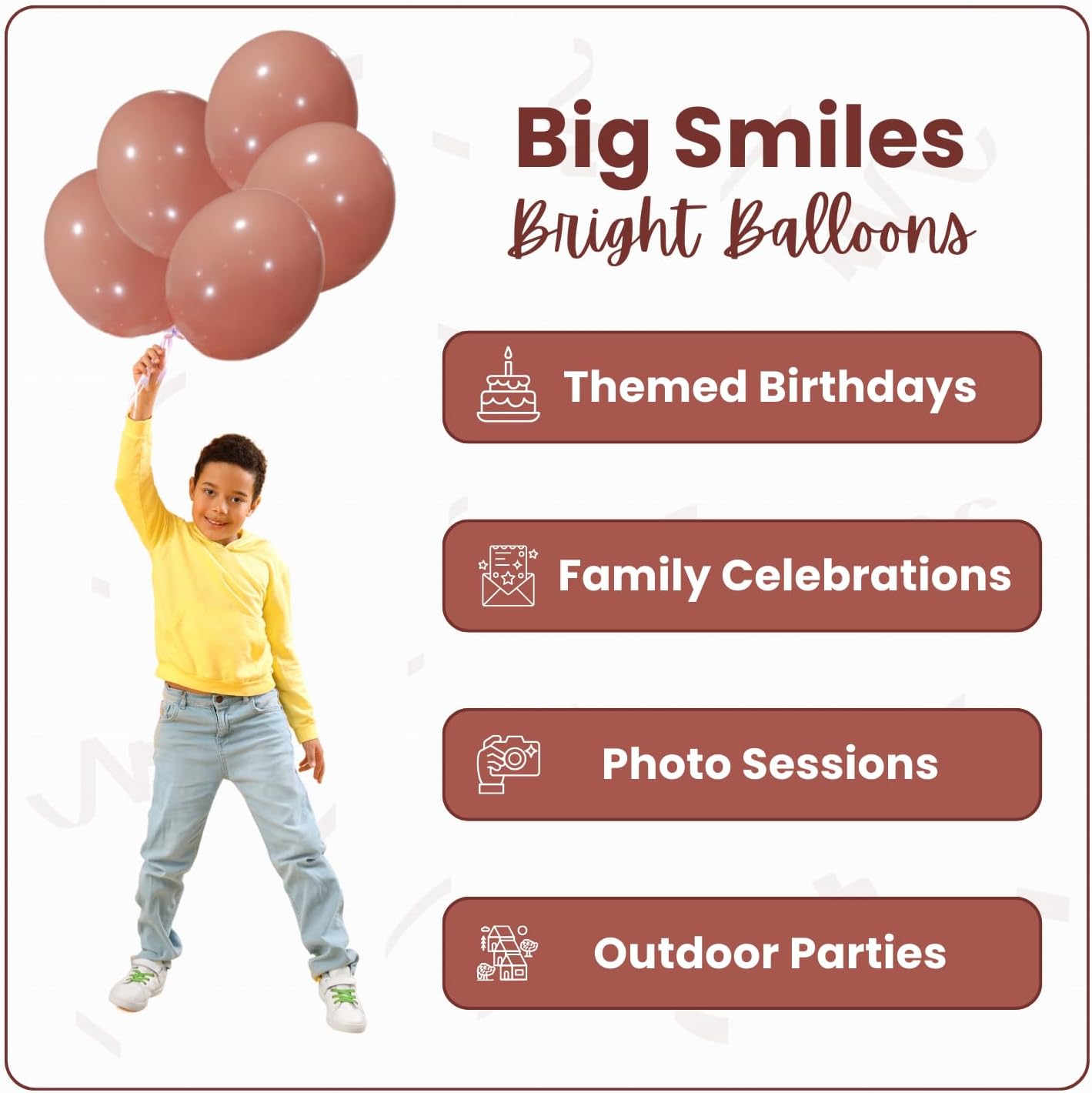 Retro Bean Paste Latex Balloons