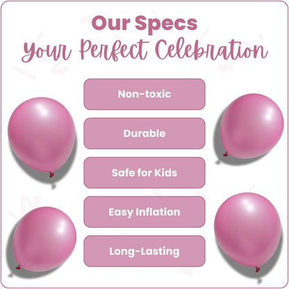 Pearl Pink Latex Balloons