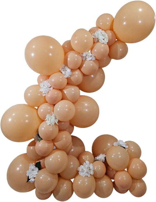 Retro Apricot Latex Balloons