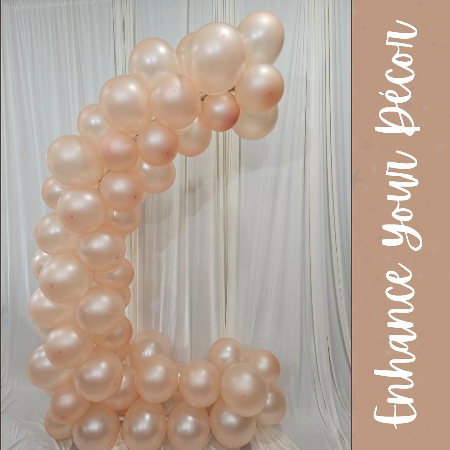 Pearl Champagne Latex Balloons