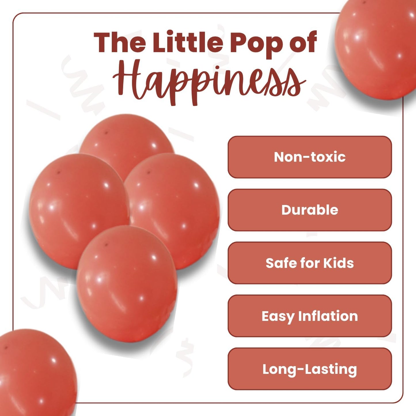 Retro Peach Latex Balloons