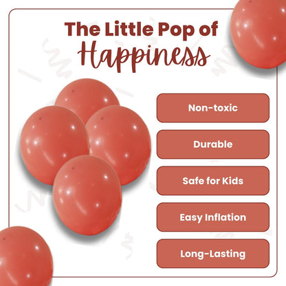 Retro Peach Latex Balloons