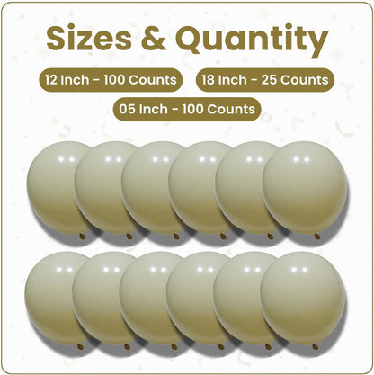 Macaron Yellow Latex Balloons