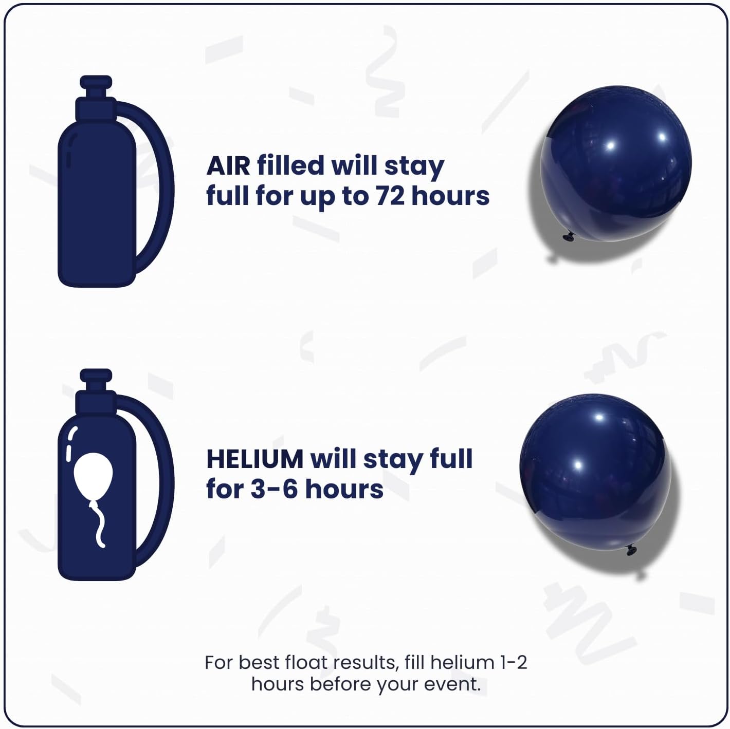 Retro Night Blue Latex Balloons