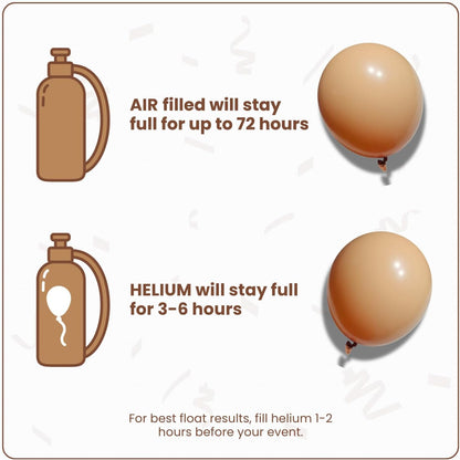 Retro Apricot Latex Balloons