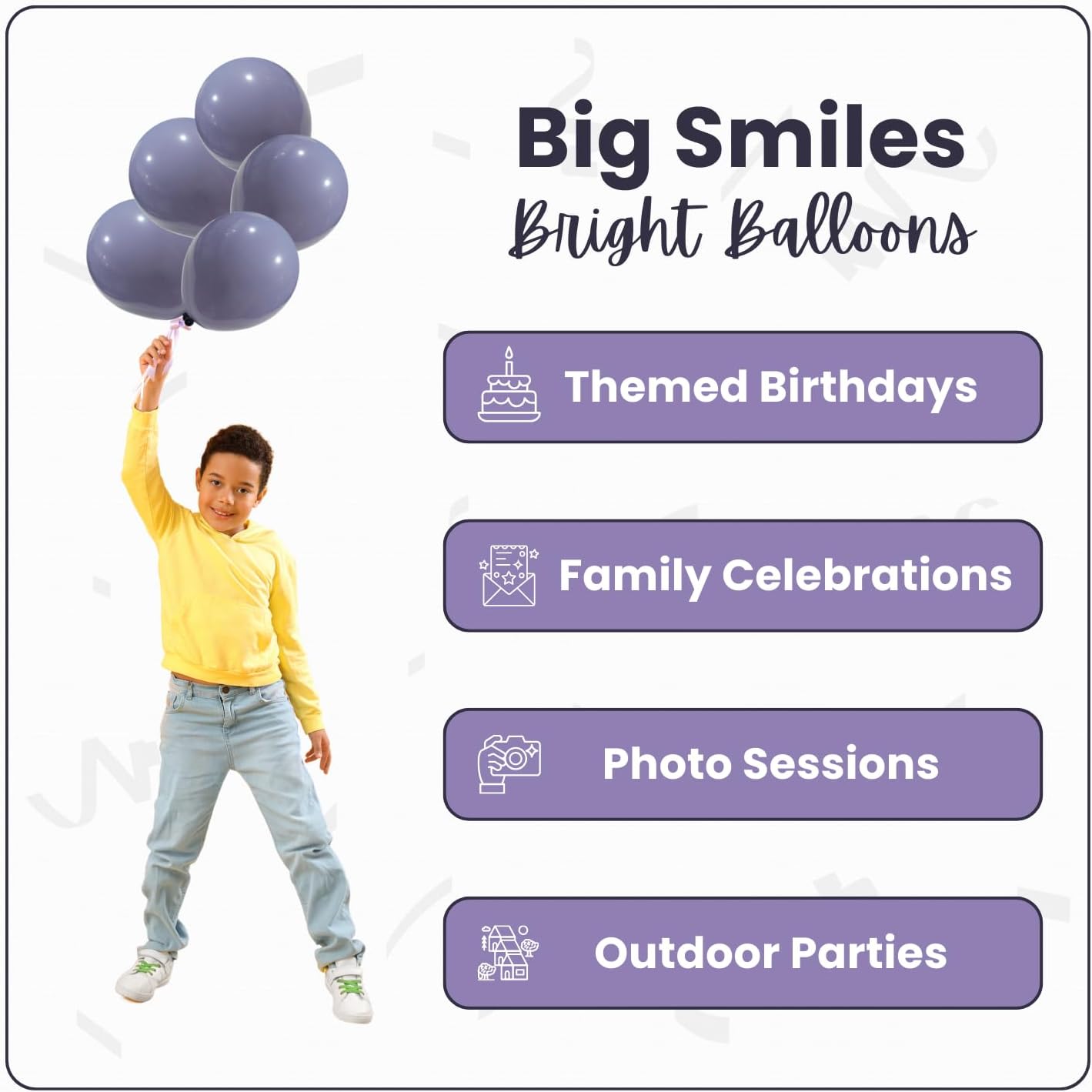 Retro Haza Gray Latex Balloons