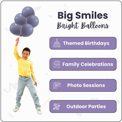 Retro Haza Gray Latex Balloons