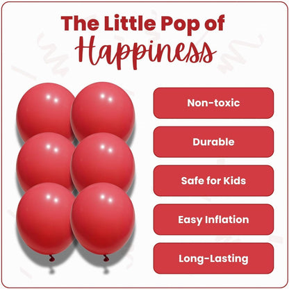 Macaron Red Latex Balloons