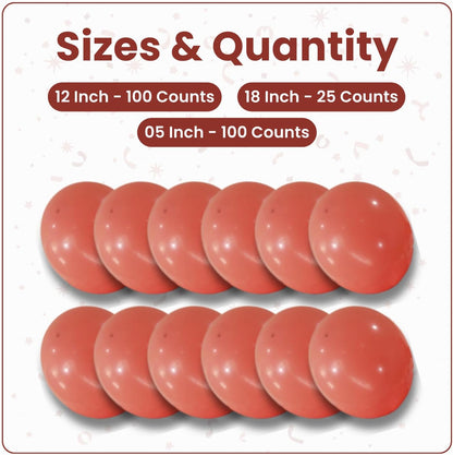 Retro Peach Latex Balloons