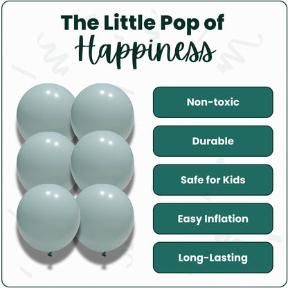 Macaron Tiffany Blue Latex Balloons