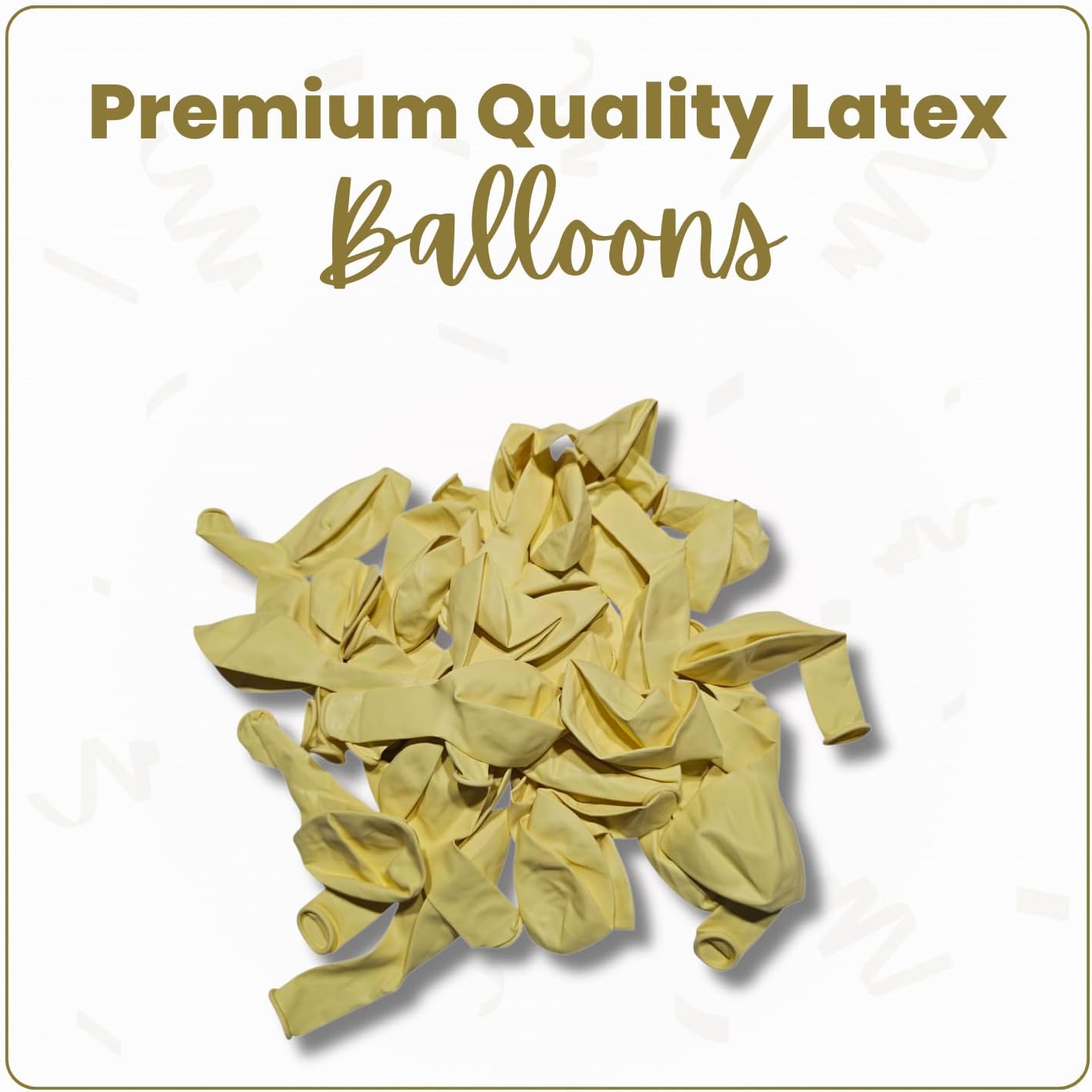 Macaron Yellow Latex Balloons