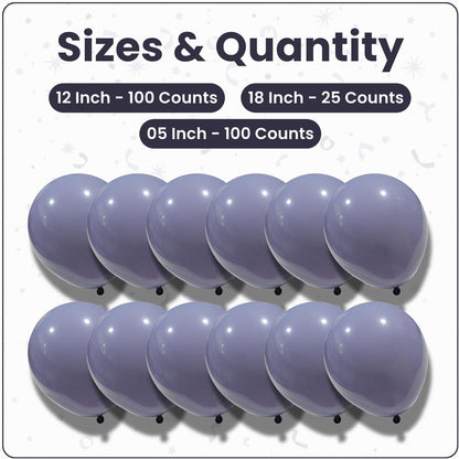 Retro Haza Gray Latex Balloons