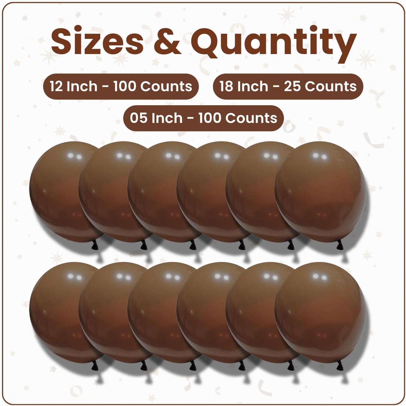 Retro Khaki Latex Balloons