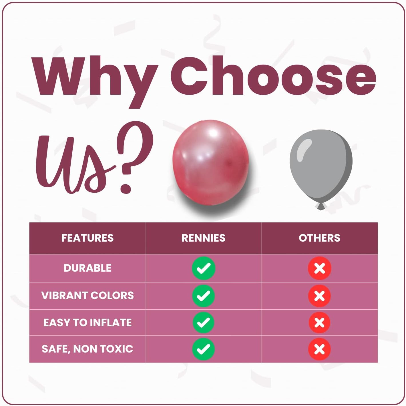 Pearl Rose Gold Latex Balloons