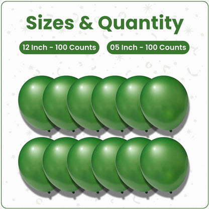 Pearl Light Green Latex Balloons