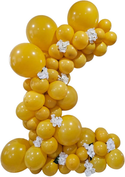 Retro Mustard Yellow Latex Balloons