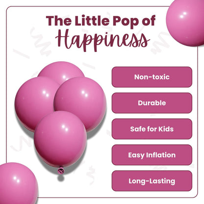 Retro Rose Latex Balloons