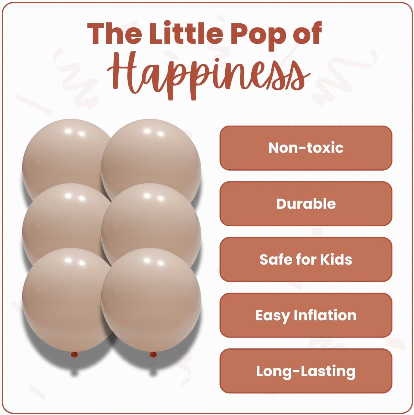 Macaron Orange Latex Balloons