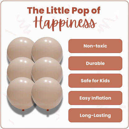 Macaron Orange Latex Balloons