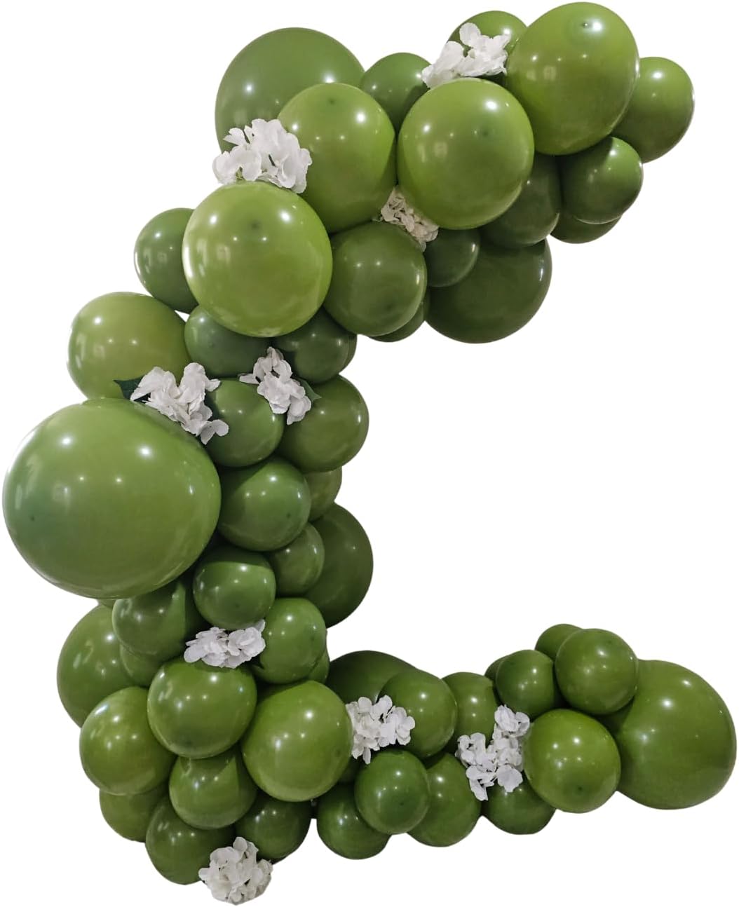 Retro Olive Green Latex Balloons