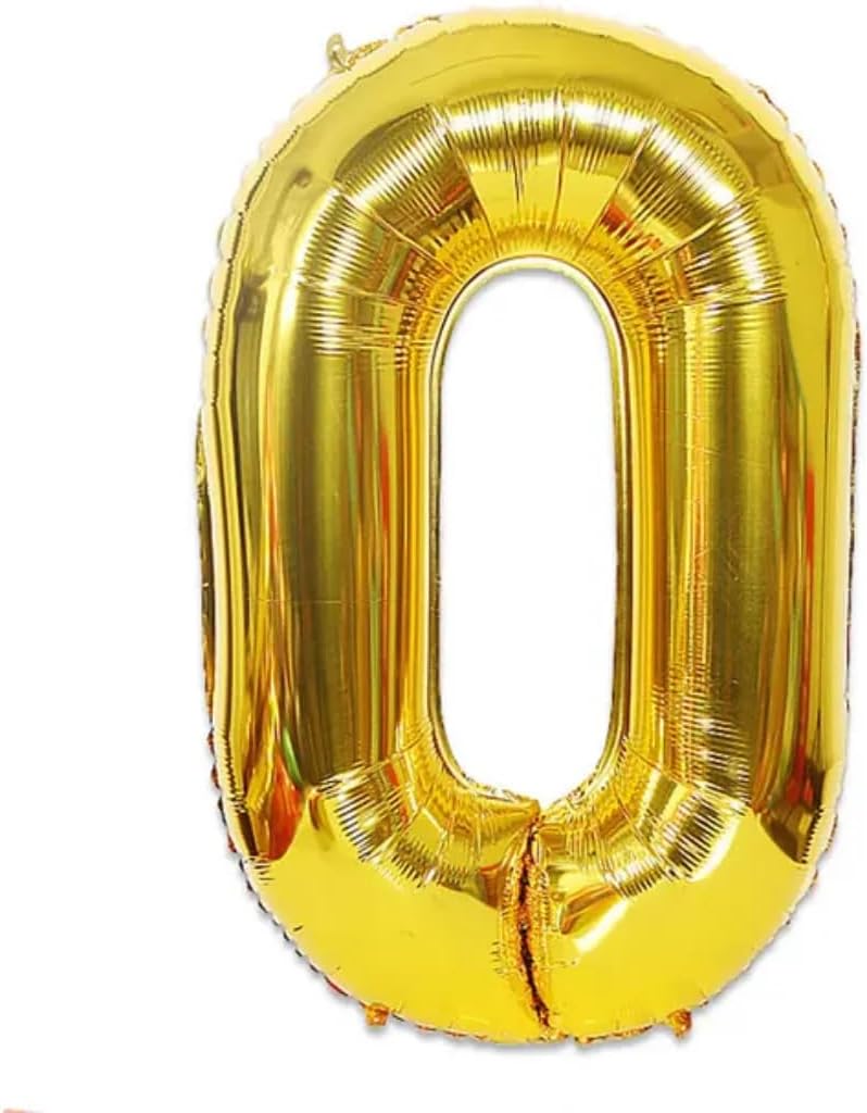 Gold Number Foil Balloon - 16in