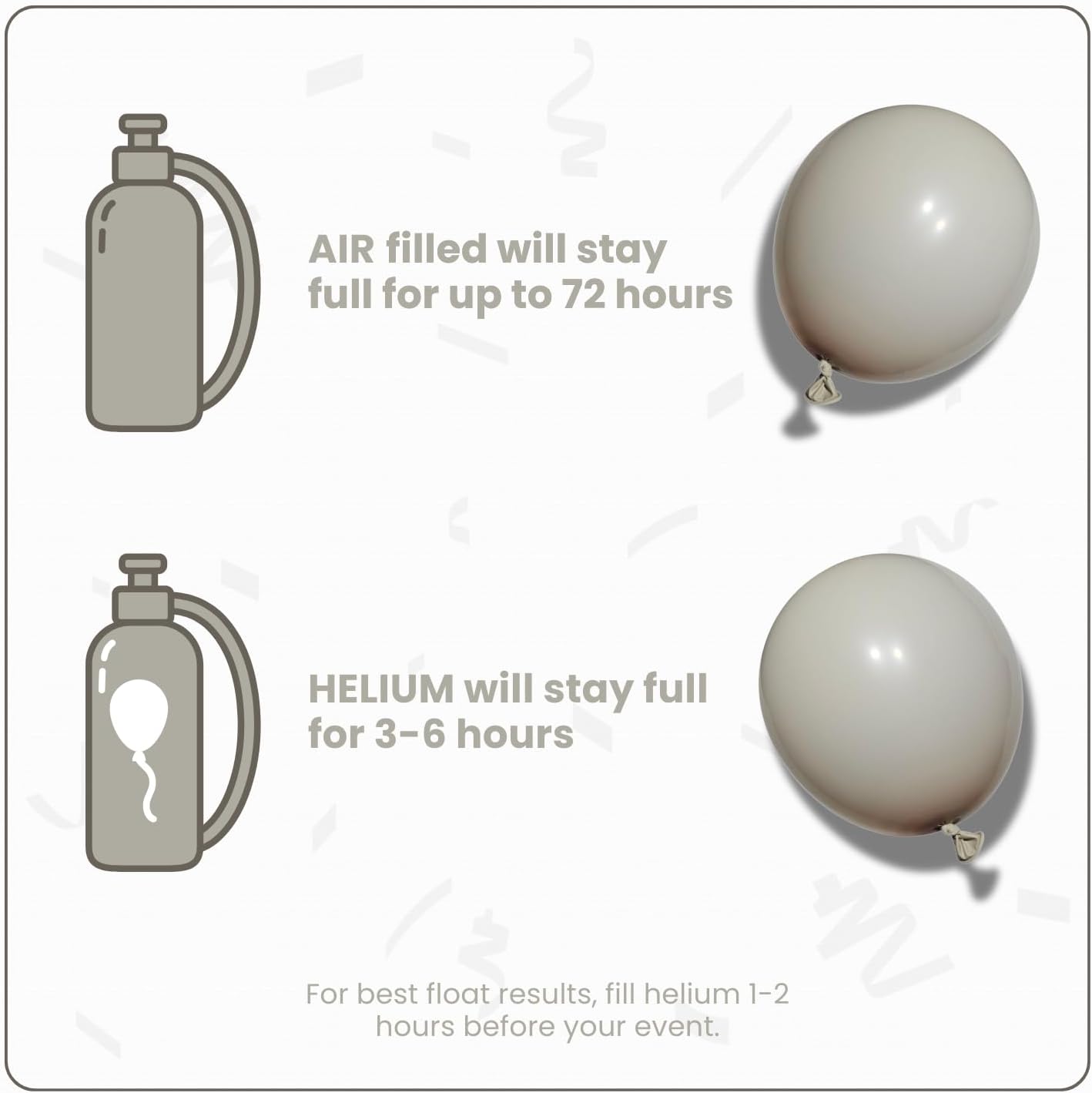 Retro Sand Latex Balloons