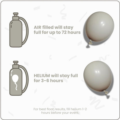 Retro Sand Latex Balloons