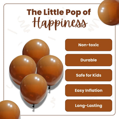 Retro Cocoa Latex Balloons