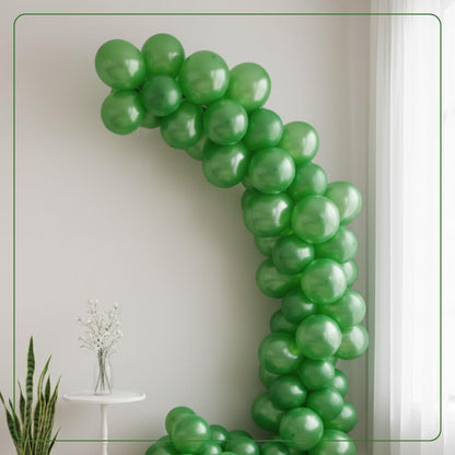 Pearl Light Green Latex Balloons