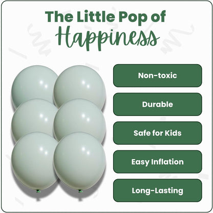 Macaron Green Latex Balloons